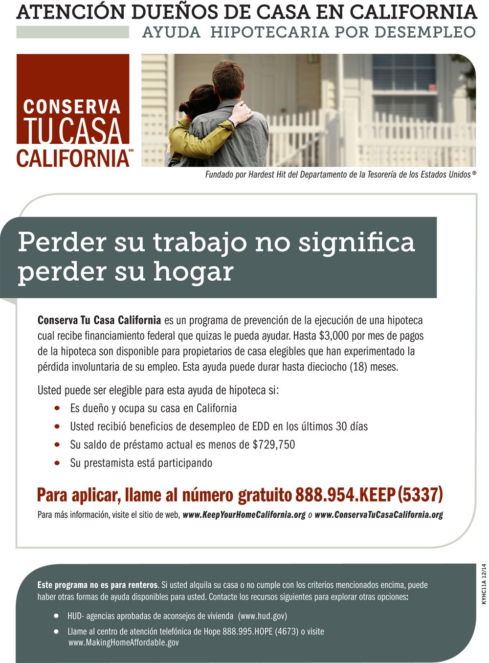 Keep Your Home California Unemployment Mortgage Insurance